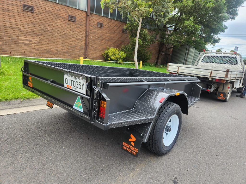 8x5 deluxe box trailer with brakes | premium heavy-duty trailer for sale in Melbourne Victoria