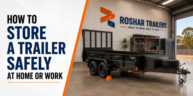 How to Store a Trailer Safely at Home or Work